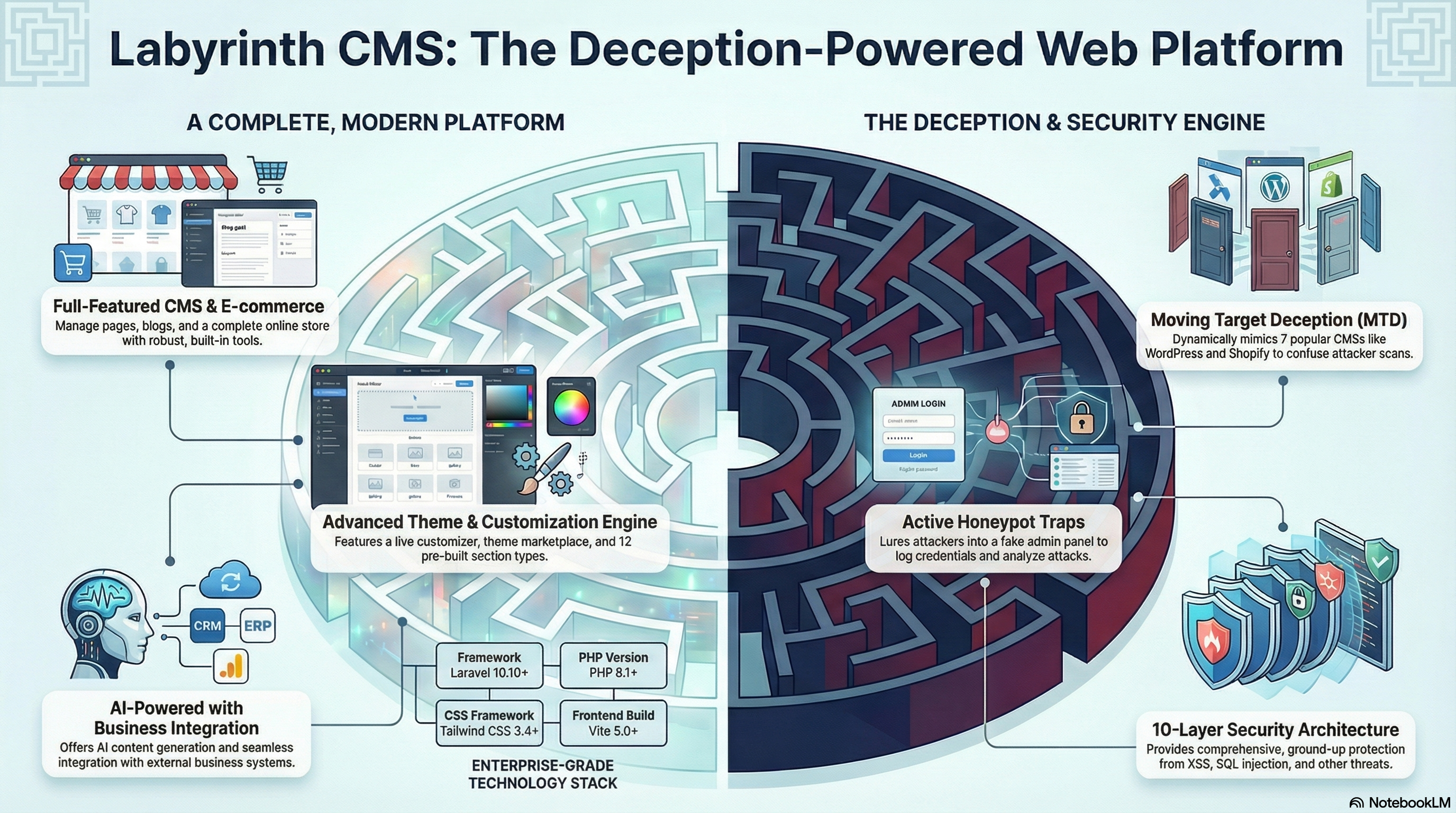 Labyrinth CMS - A Digital Fortress